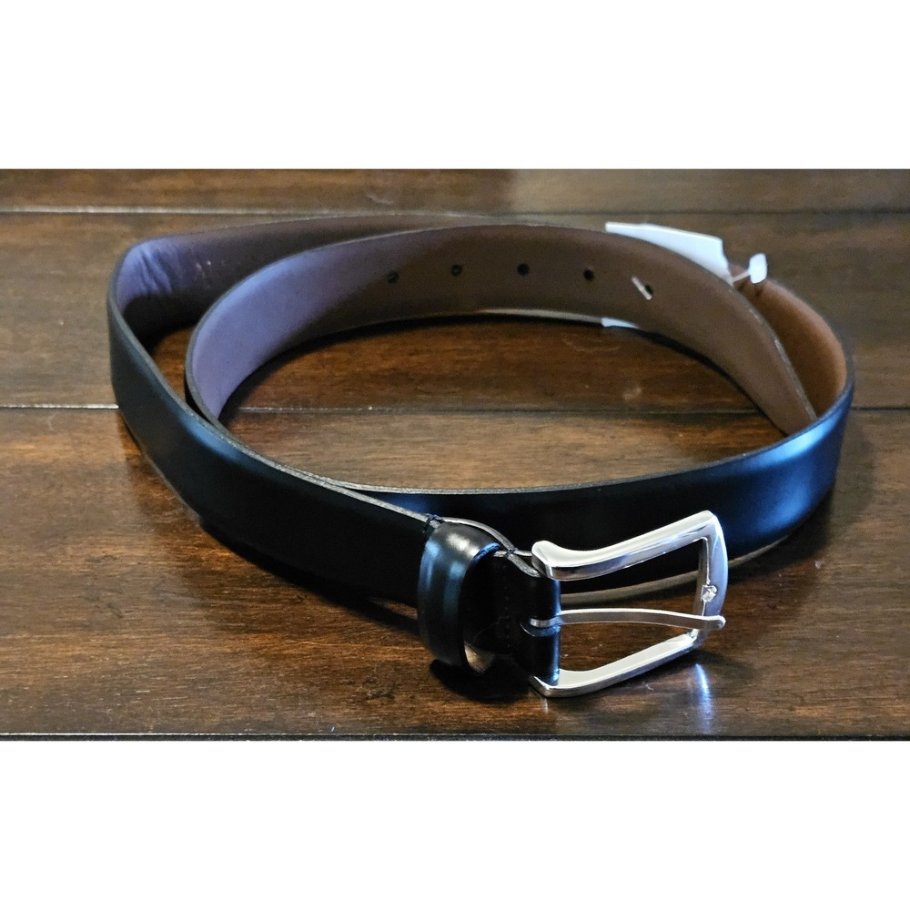Allen Edmonds "MIDLAND AVE" 19011 Black Dress Belt Size 42